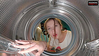 Russian Step Sister'S Unfortunate Encounter With Washing Machine Leads To Rescue