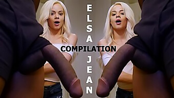 Teen Elsa Jean's intense encounter with multiple big cocks in a Bang Bros compilation