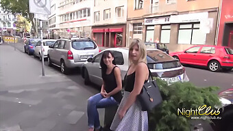 A German Amateur Blonde Gives A Blowjob And Has Sex With Her Friend'S Husband In The Parking Lot