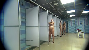 Hidden Camera Captures Nude Mature Women In Public Shower