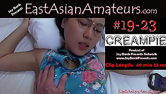 Kinesisk Amatørpar Nyder En Krydret Tyggegummi Og Creampie Med Den Asiatiske Pige June Liu.