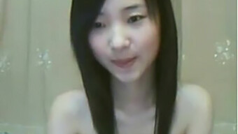 A Thin Asian Lass Plays With Herself On Webcam