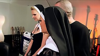 Seductive Nuns Engage In Hardcore Group Sex - Vatican Orgy