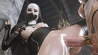 Hentai Anime Video Of A Naughty Nun Getting Fucked By A Big-Dicked Priest