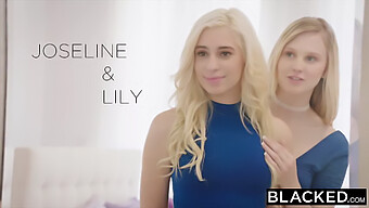 Des Étudiantes Blondes S'Adonnent À Un Trio Interracial Avec Une Grosse Bite Noire.