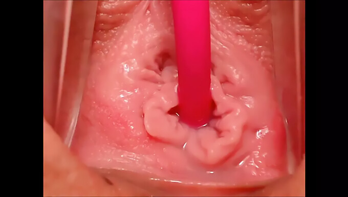 Intense close-up of a vaginal climax