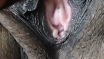 Intimate View Of My Wife'S Dark-Haired Pussy And Big Nipples