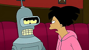 Amy And Bender Engage In Cartoon-Style Futurama Sex