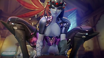 Ucensureret 18-Årig Hentai-Video Med Mercy Widowmaker Fra Overwatch