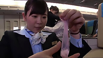 Asian Airlines Attendants In Public Displays Of Pleasure: A Compilation Of Shaved And Hairless Beauties