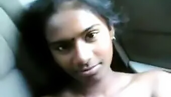 A Timid Tamil College Student In A Car With Audible Moans