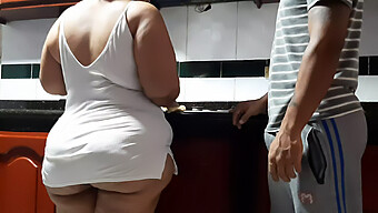 Amateur Homemade Video Of My Friend'S Mom Caught In The Kitchen Without Panties