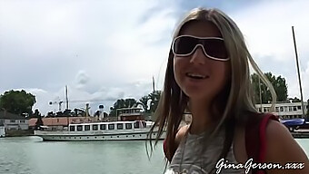 La Joven Adolescente Gina Gerson De 18+ Disfruta De Un Viaje A Balaton