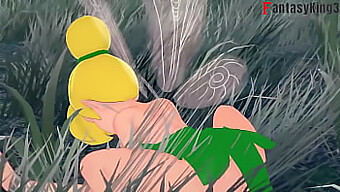 Tinker Bell se ukvarja s spolnimi aktivnostmi, medtem ko druga vila opazuje | Peter Pan-navdihnjen | Hentai z eksplicitno vsebino