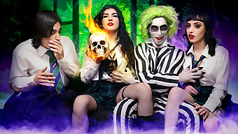 Beetlejuice Is Back, This Time With A Kinky Foursome.