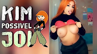 Kızıl Saçlı Kim Possible, Portekizce Komutlar Ve Büyük Göğüslerle Sert Bir Mastürbasyon Talimatı Seansında