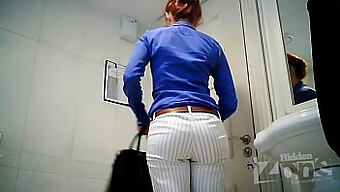 Stunning Beauty Caught On Spycam In The Restroom