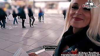 A Slim Mature German Lady Flirts On A Public Street And Auditions For Erocom In Berlin