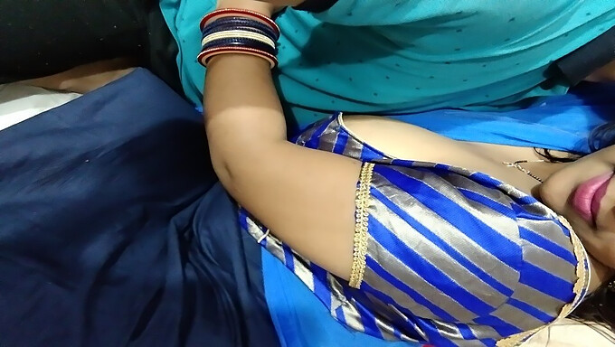 Indian teen gets her big natural tits massaged by her boyfriend