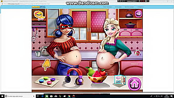 Pregnant Elsa And Ladybug: Two Pregnant Women Engaging In Sexual Activity