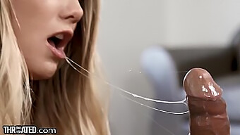 Pov Blowjob With Aj Applegate'S Sloppy Deepthroat Skills