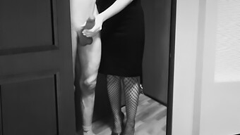 A Mature Dominatrix Indulges A Man With Pleasure