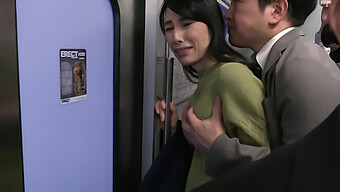 Mature Japanese Woman Experiences Train Ride In A Sexual Manner