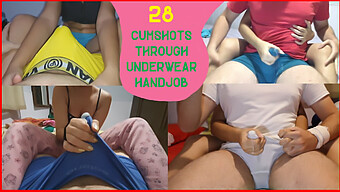 Compilation Of Intense Handjobs Leading To Explosive Underwear Cumshots