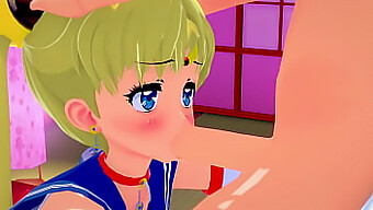 Hete Ontmoeting: Sailor Moon Geniet Van Hartstochtelijk Oraal Plezier In Ongecensureerde 3d Hentai